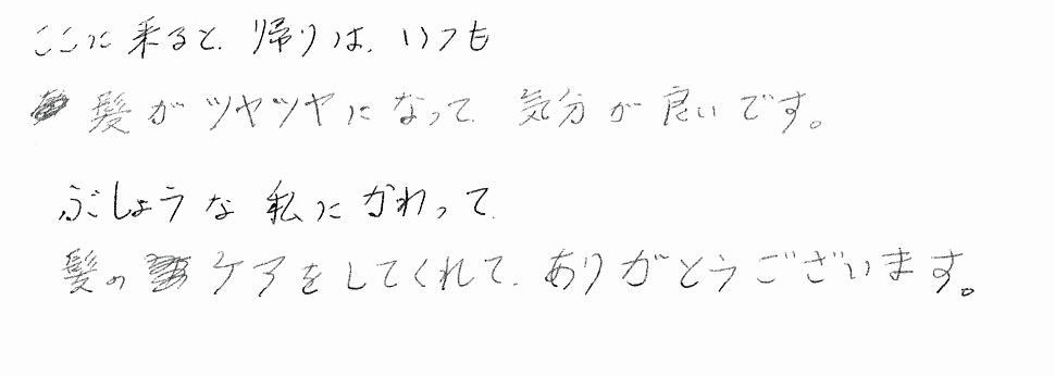 A.N様のお客様コメントの画像